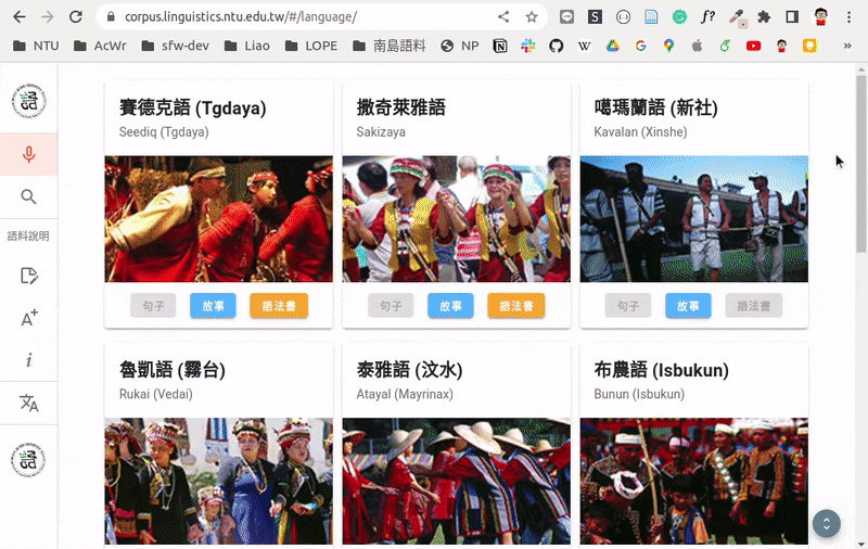 NTU Corpus of Formosan Languages